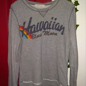 grey Hawaiian sweater y2k